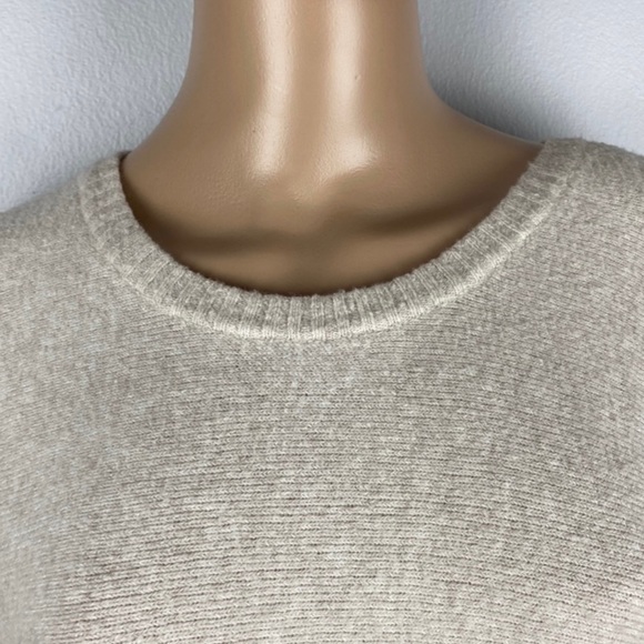 NEW NIC + ZOE CREAM FRINGE TRIM HIGH-LOW SWEATER - Picture 3 of 7